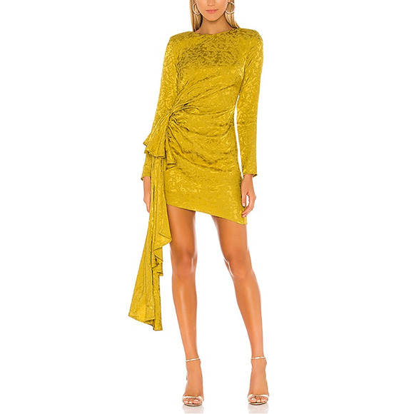 Lovers And Friends Dresses & Skirts - Lovers And Friends 'Matilda' Gold Viscose Mini Dress Size XS